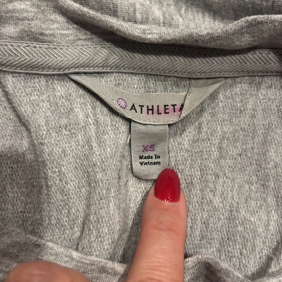 Athleta Salinas Sweatshirt Tunic Dress Gray Size X-Small - Picture 5 of 11